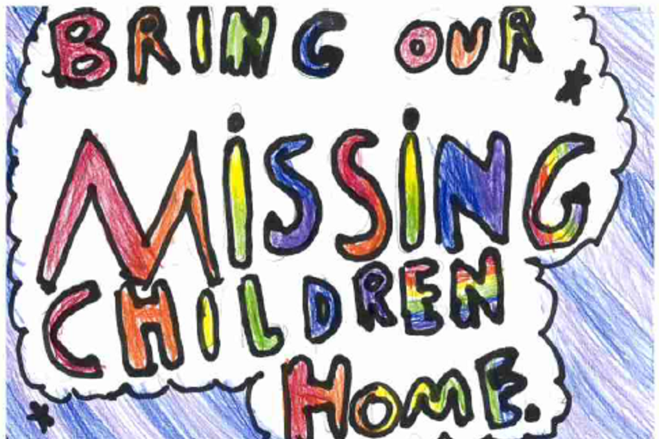 Winning poster for Virginia - 2024 National Missing Children's Day Poster Contest