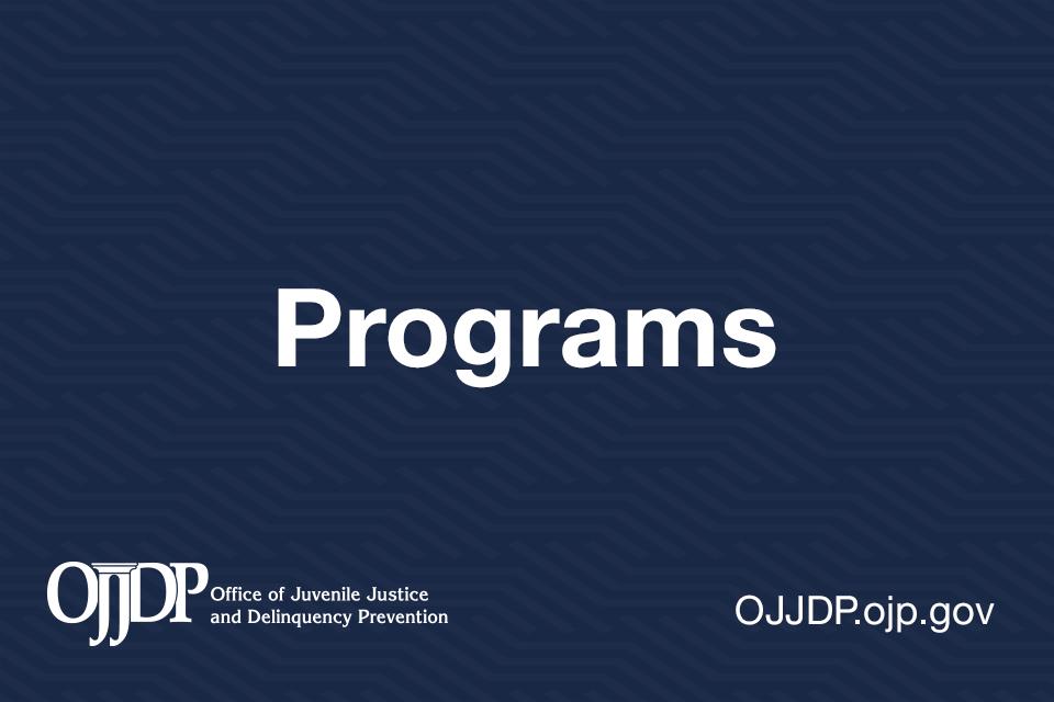 OJJDP Programs 960x640