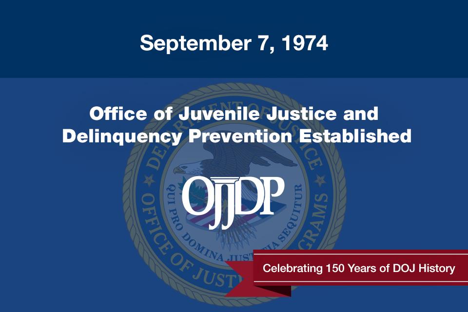 September 7, 1974: Office of Juvenile Justice and Delinquency Prevention Established 