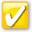 yellow square icon with a white checkmark on it