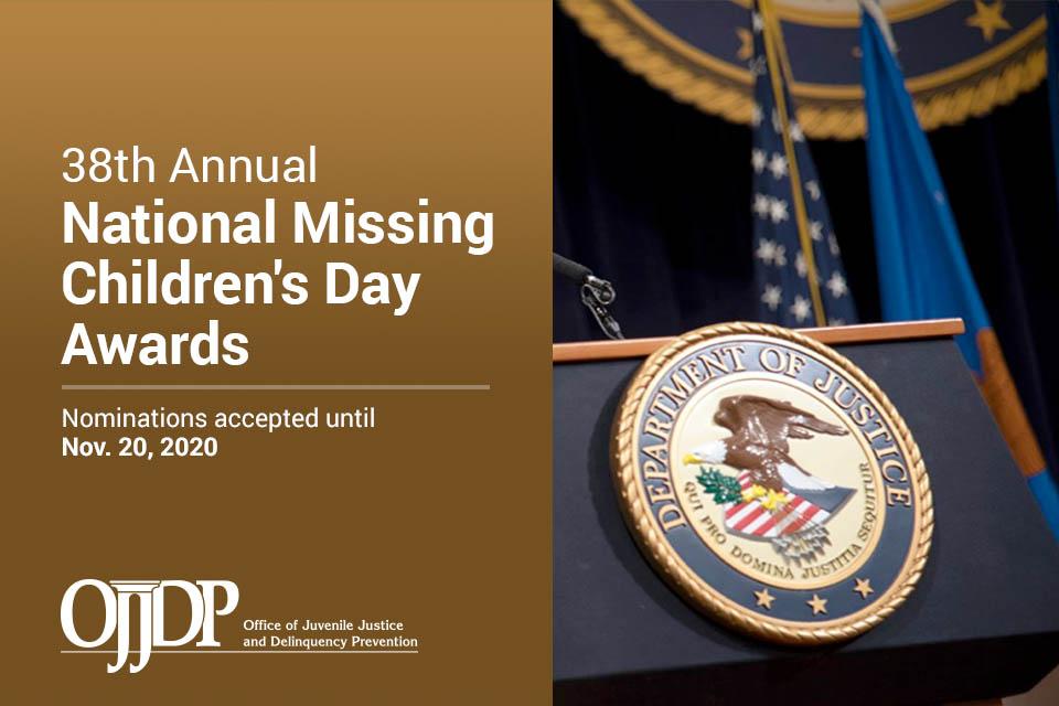 2021 National Missing Children's Day Award Nominations 