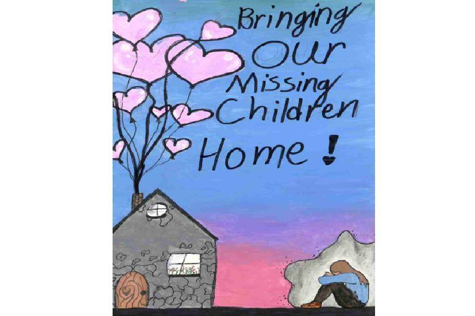 Winning poster for Florida - 2022 National Missing Children's Day Poster Contest