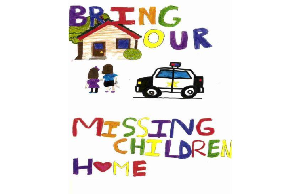 Winning poster for Montana - 2022 National Missing Children's Day Poster Contest