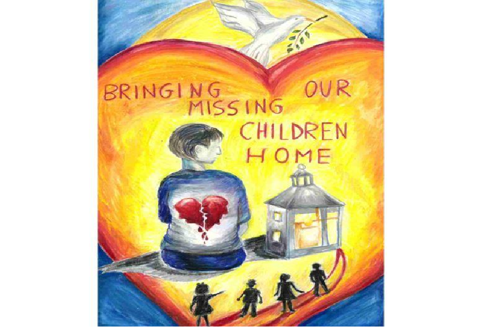 Winning poster for New York- 2022 National Missing Children's Day Poster Contest