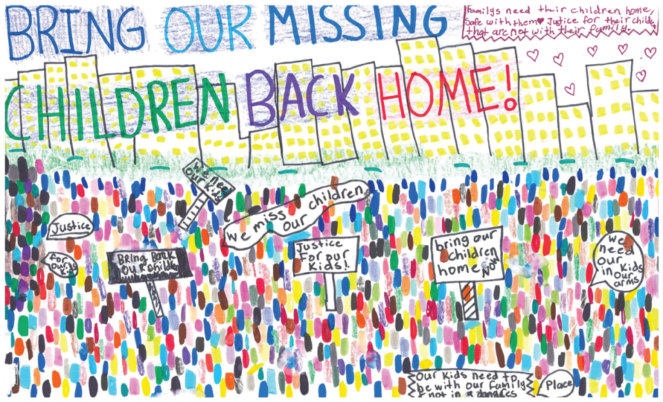 Winning poster for North Carolina - 2023 National Missing Children's Day Poster Contest