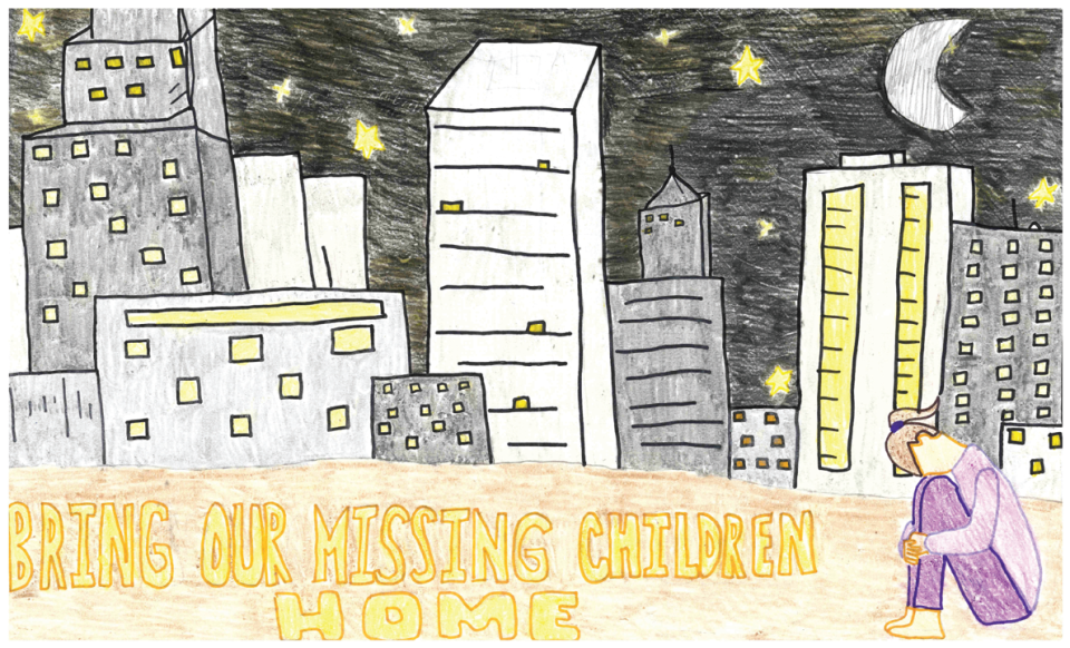 Winning poster for Nebraska - 2023 National Missing Children's Day Poster Contest