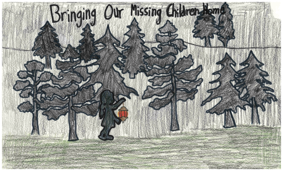 Winning poster for Ohio - 2023 National Missing Children's Day Poster Contest
