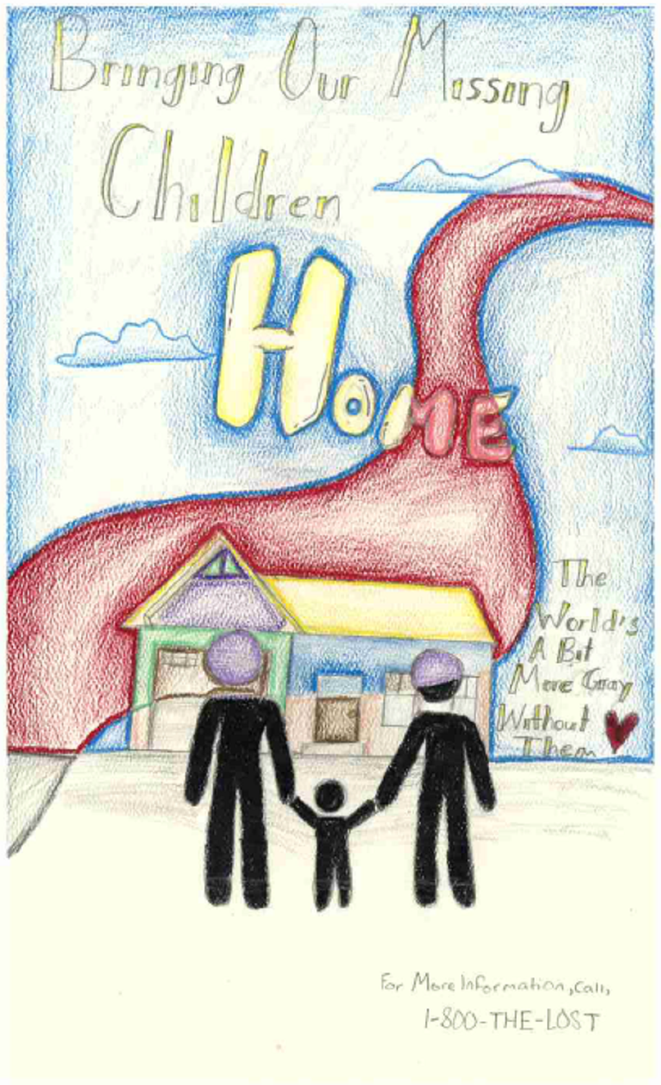 Winning poster for Ohio - 2024 National Missing Children's Day Poster Contest