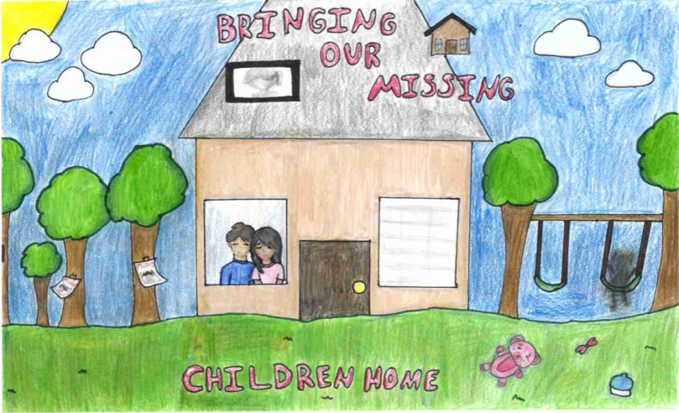 Winning poster for Alabama - 2025 National Missing Children's Day Poster Contest