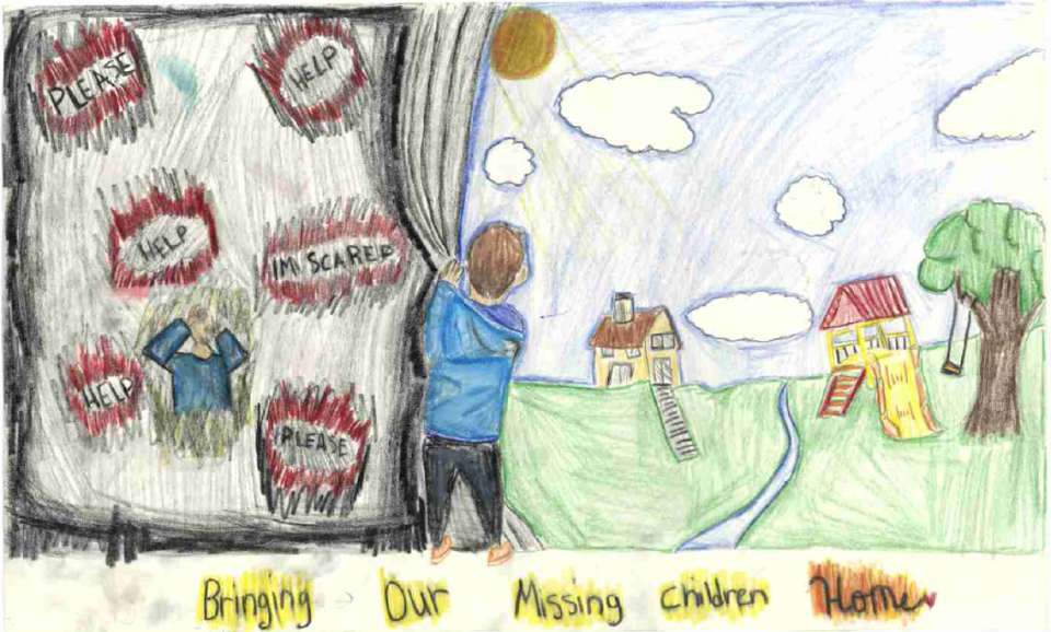 Winning poster for Florida - 2025 National Missing Children's Day Poster Contest