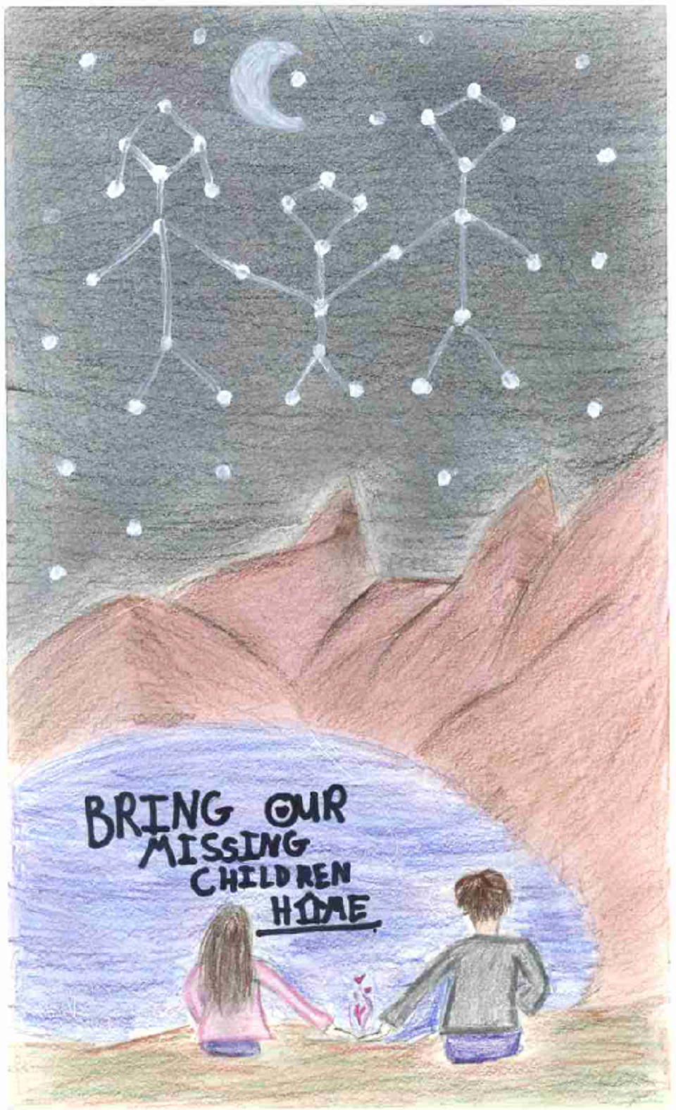 Winning poster for Nevada - 2025 National Missing Children's Day Poster Contest