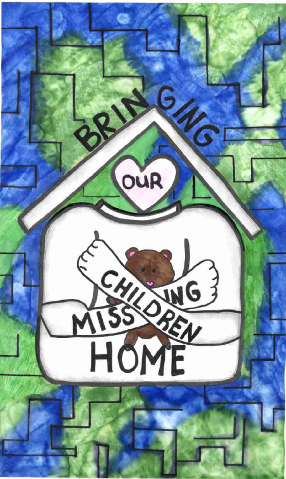 Winning poster for New York - 2025 National Missing Children's Day Poster Contest