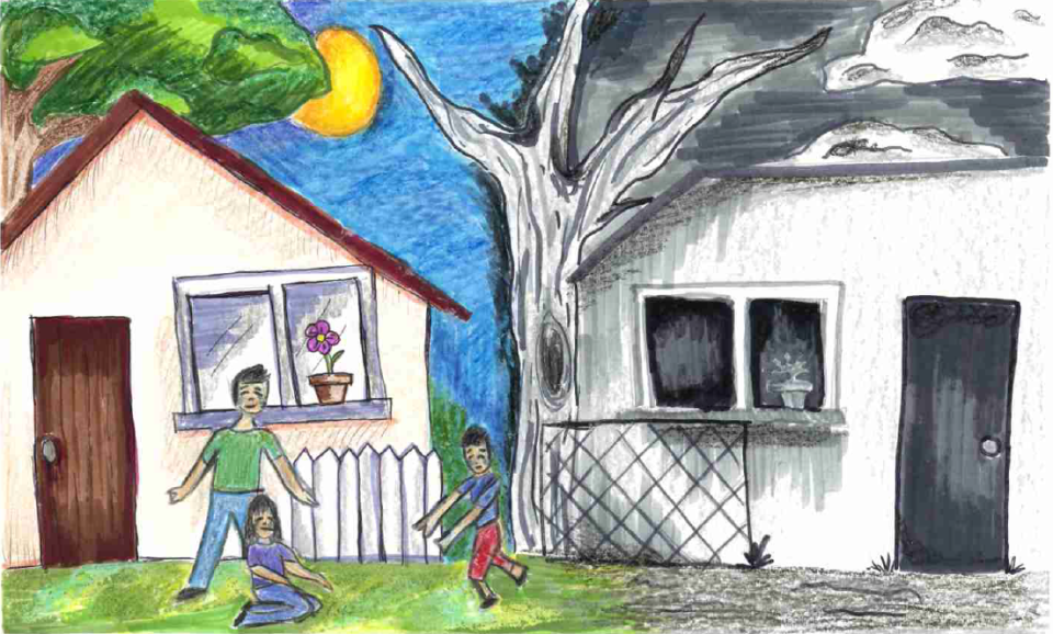 Winning poster for Texas - 2025 National Missing Children's Day Poster Contest