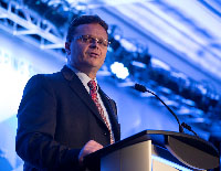 Matt M. Dummermuth, Principal Deputy Assistant Attorney General for the Office of Justice Programs, addressed National Mentoring Summit attendees on January 31, 2019.