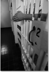 A photo of a youth in jail.