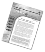 Sample cover of OJJDP newsletter