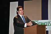 J. Robert Flores addresses group.