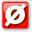 red square icon with a "no" symbol on it