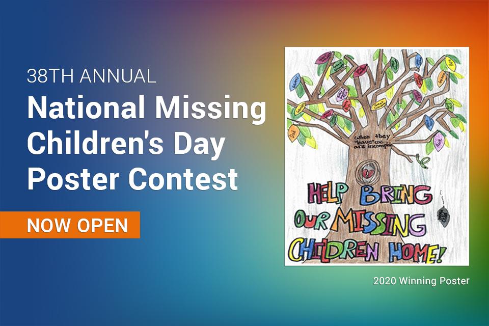 38th Annual National Missing Children's Day Poster Contest 