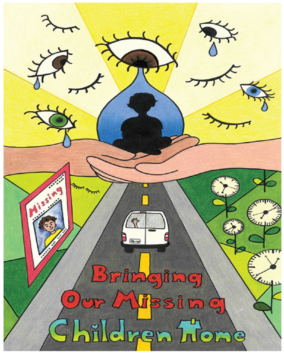 Winning poster for Florida - 2023 National Missing Children's Day Poster Contest