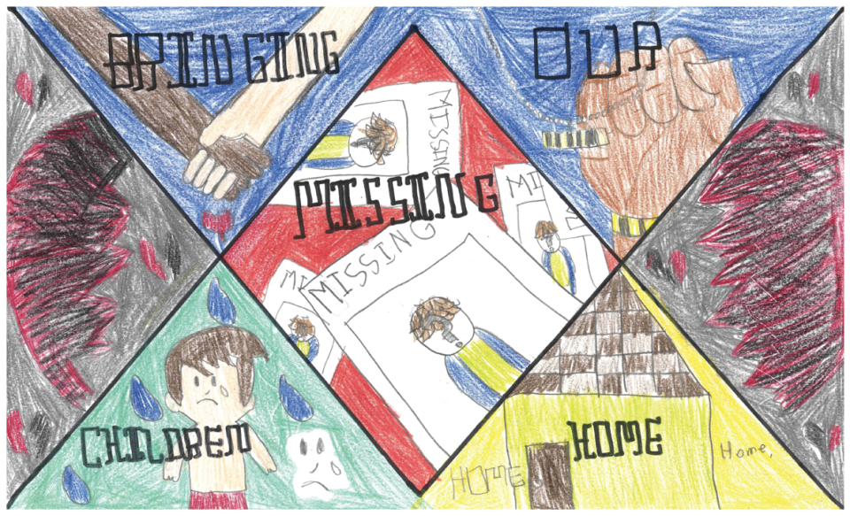 Winning poster for Hawaii - 2023 National Missing Children's Day Poster Contest