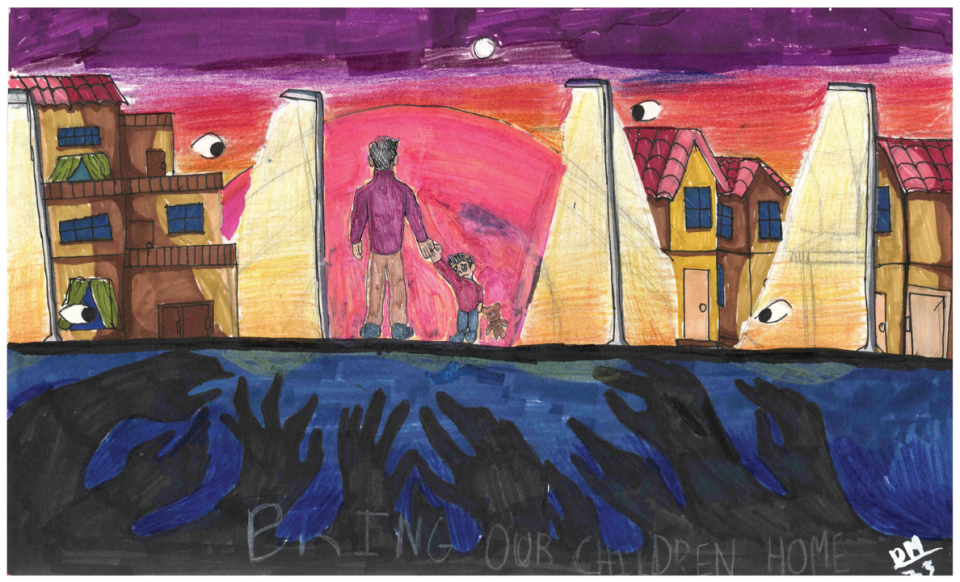 Winning poster for New Mexico - 2023 National Missing Children's Day Poster Contest