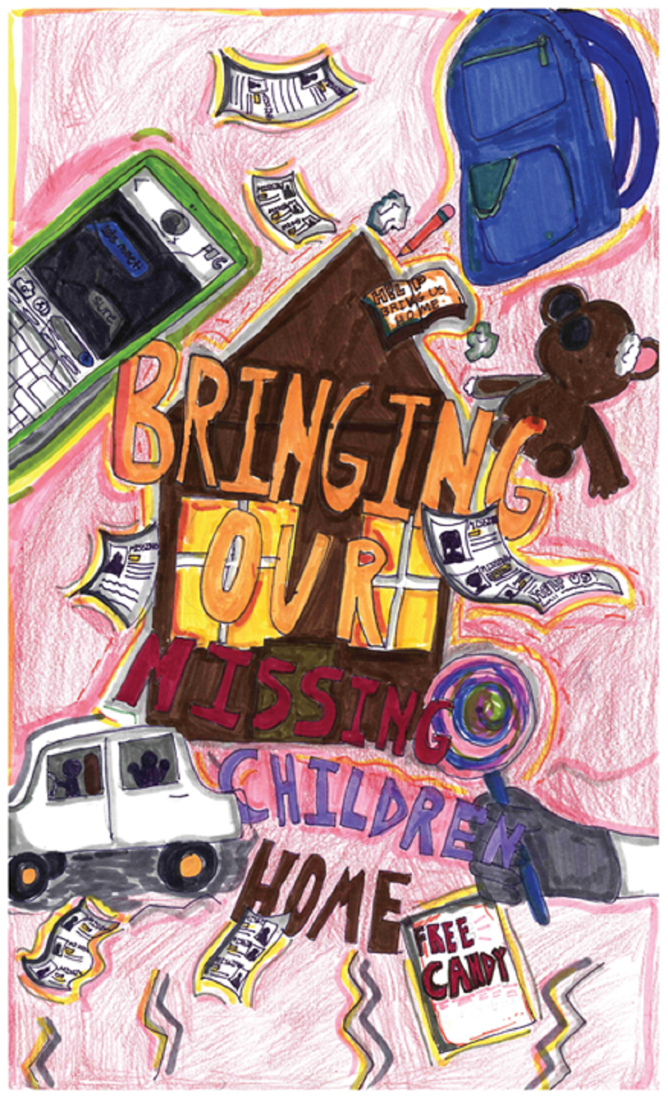 Winning poster for Nevada - 2023 National Missing Children's Day Poster Contest